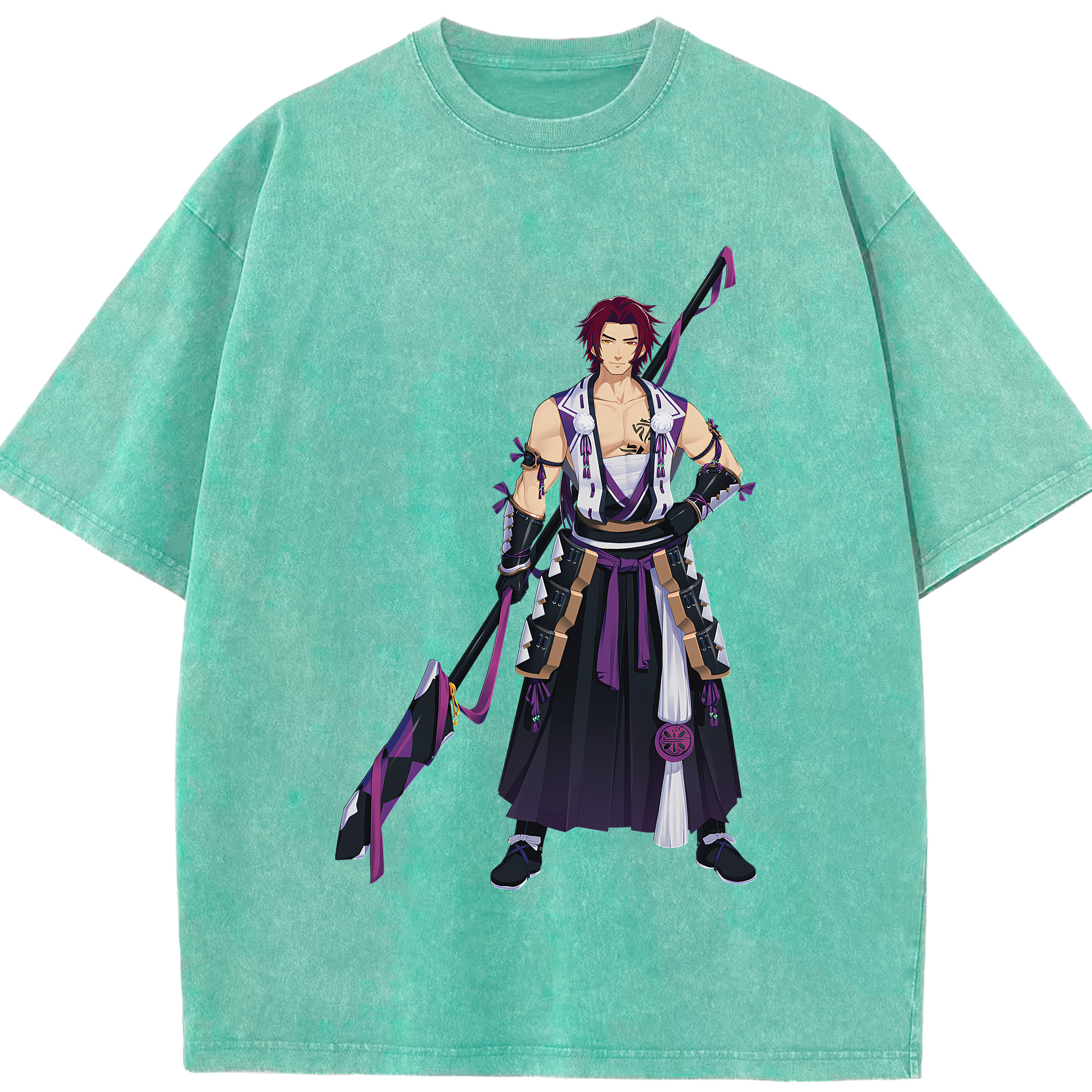 （画像用） 刀剣乱舞 Touken Ranbu 綿100% ヴィンテージ風 半袖Tシャツ（フロントプリント）